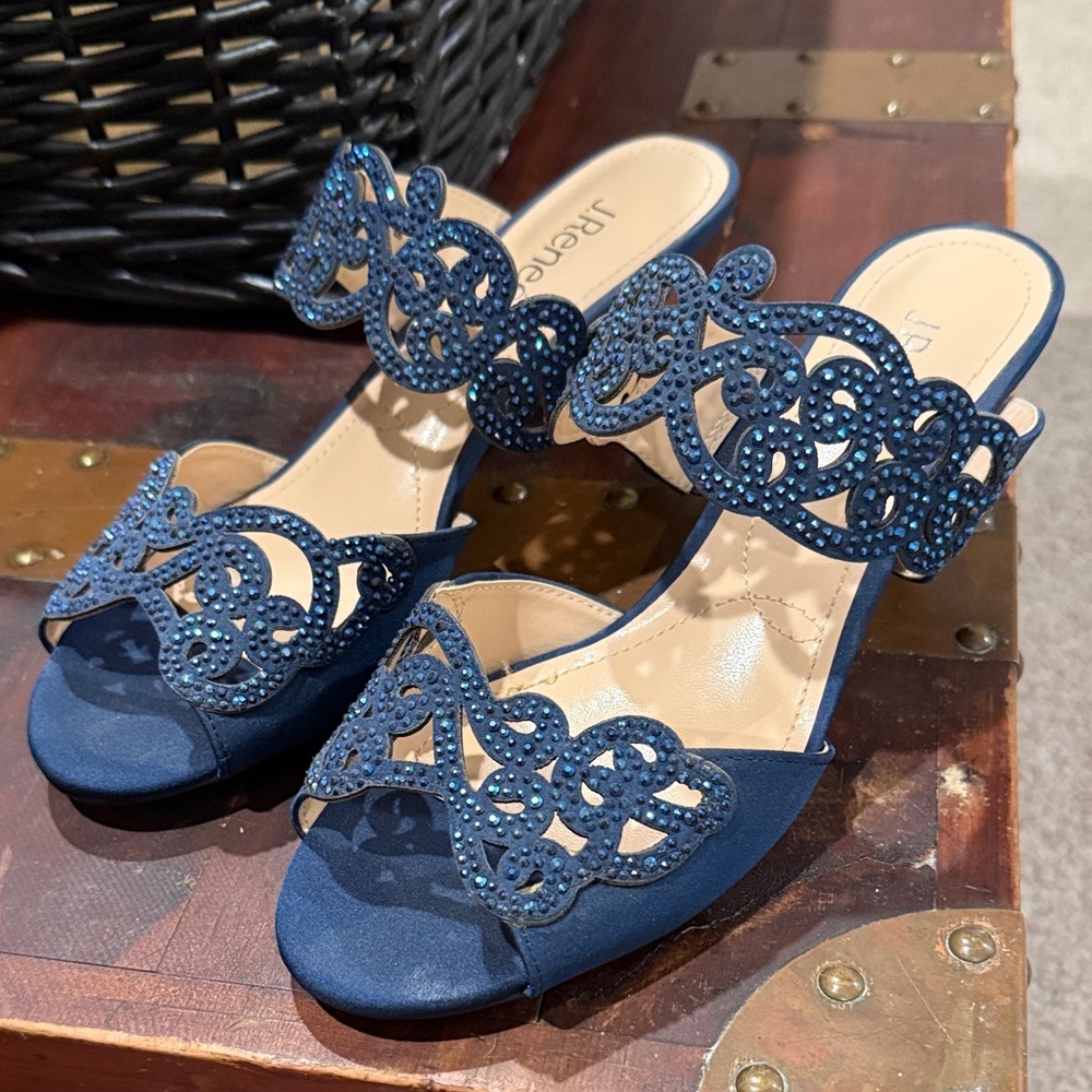 J.Renee Elegant Blue Cutout Heels